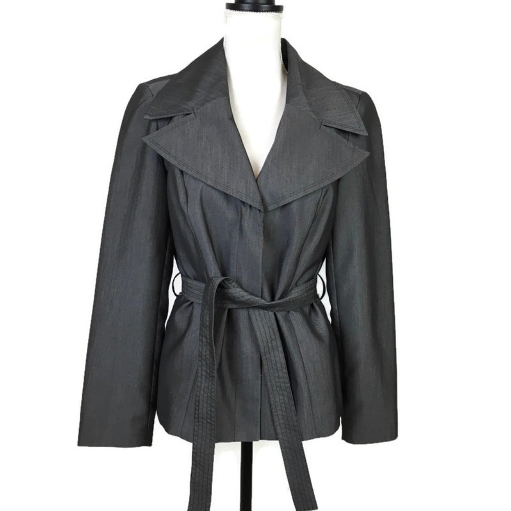 Russell Kemp Women Blazer Jacket Size 6 Gray - Picture 1 of 5